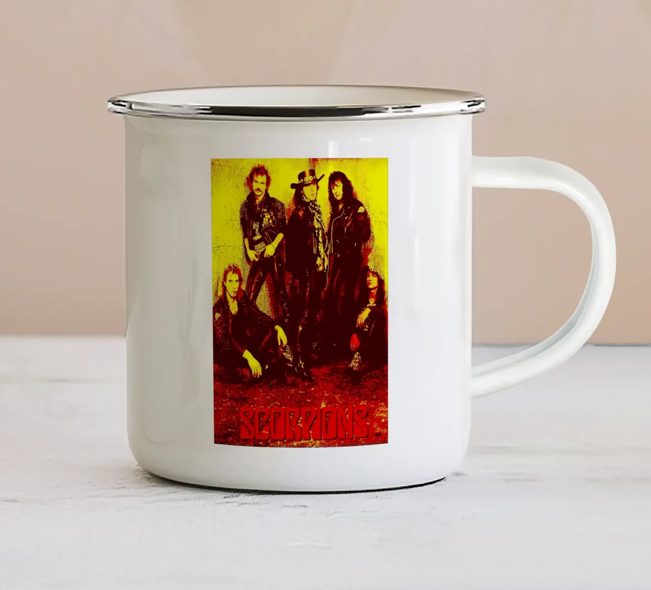 Scorpions Band Art tazza in smalto da vanhesling