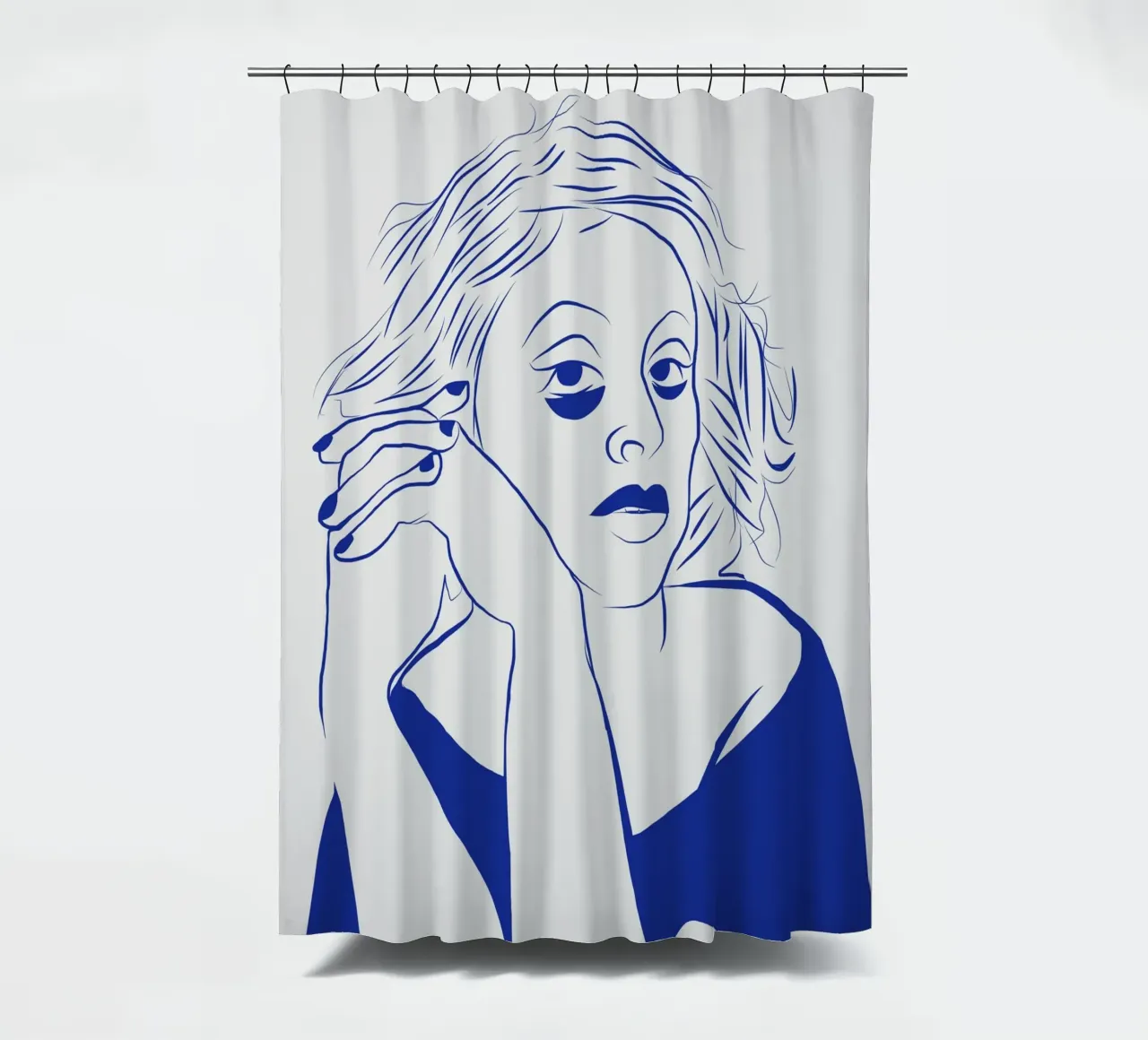 Insomnio 9 cortina de baño de Little Dean