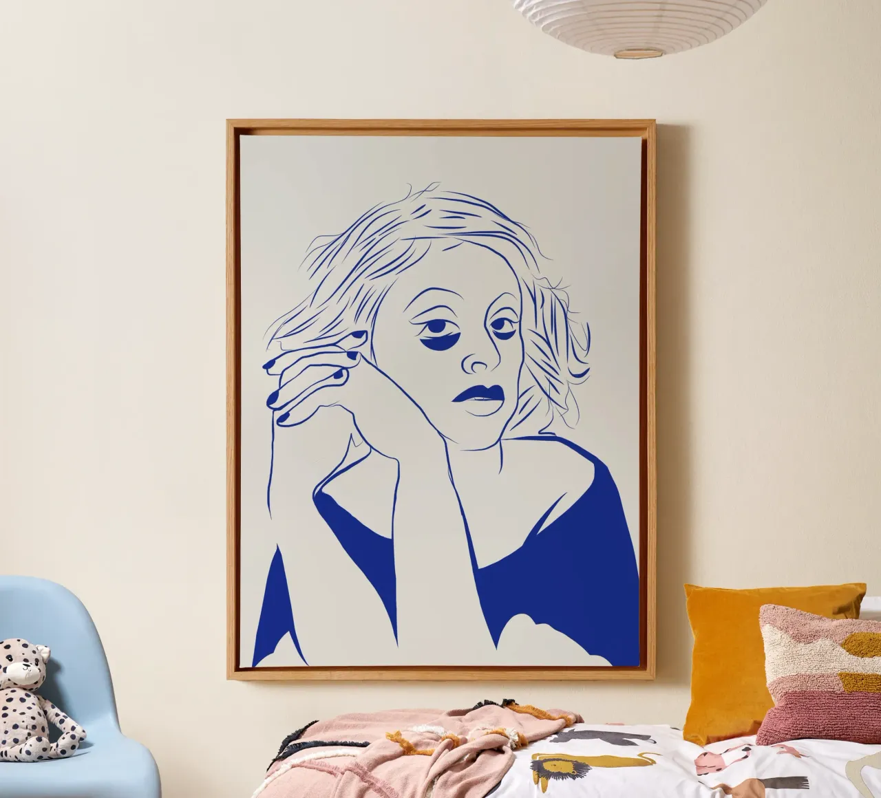 Insomnia 9 canvas with Floater frame by Little Dean