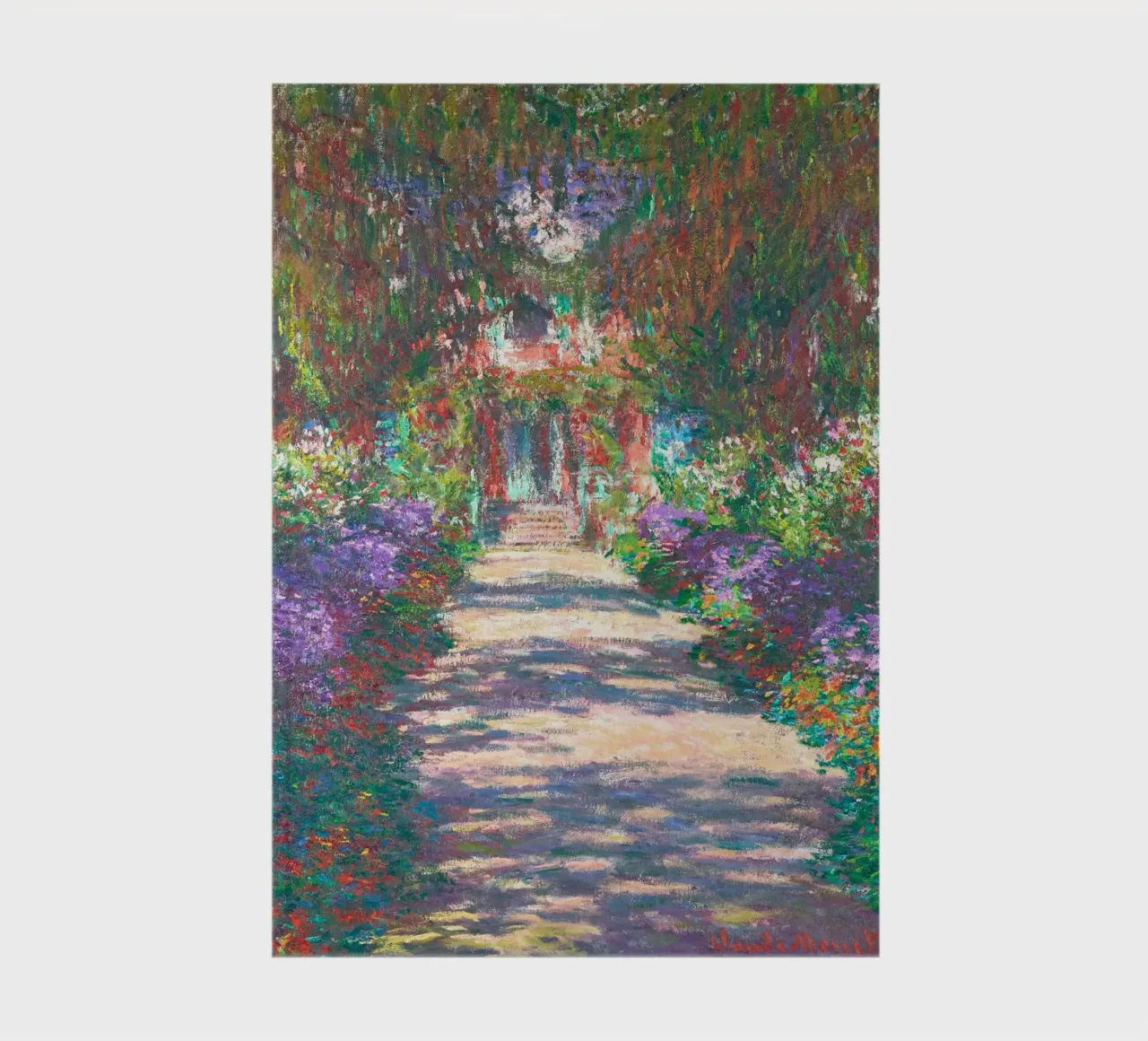 Claude Monet’s Pathway in Monet’s Garden at Giverny notebook by Monet Art Prints