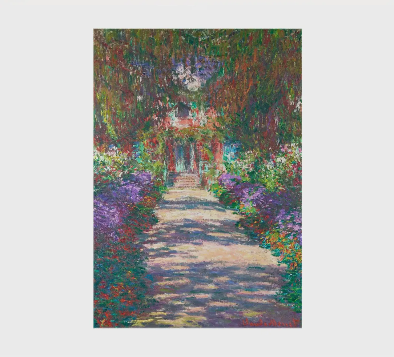 Claude Monet’s Pathway in Monet’s Garden at Giverny notebook by Monet Art Prints