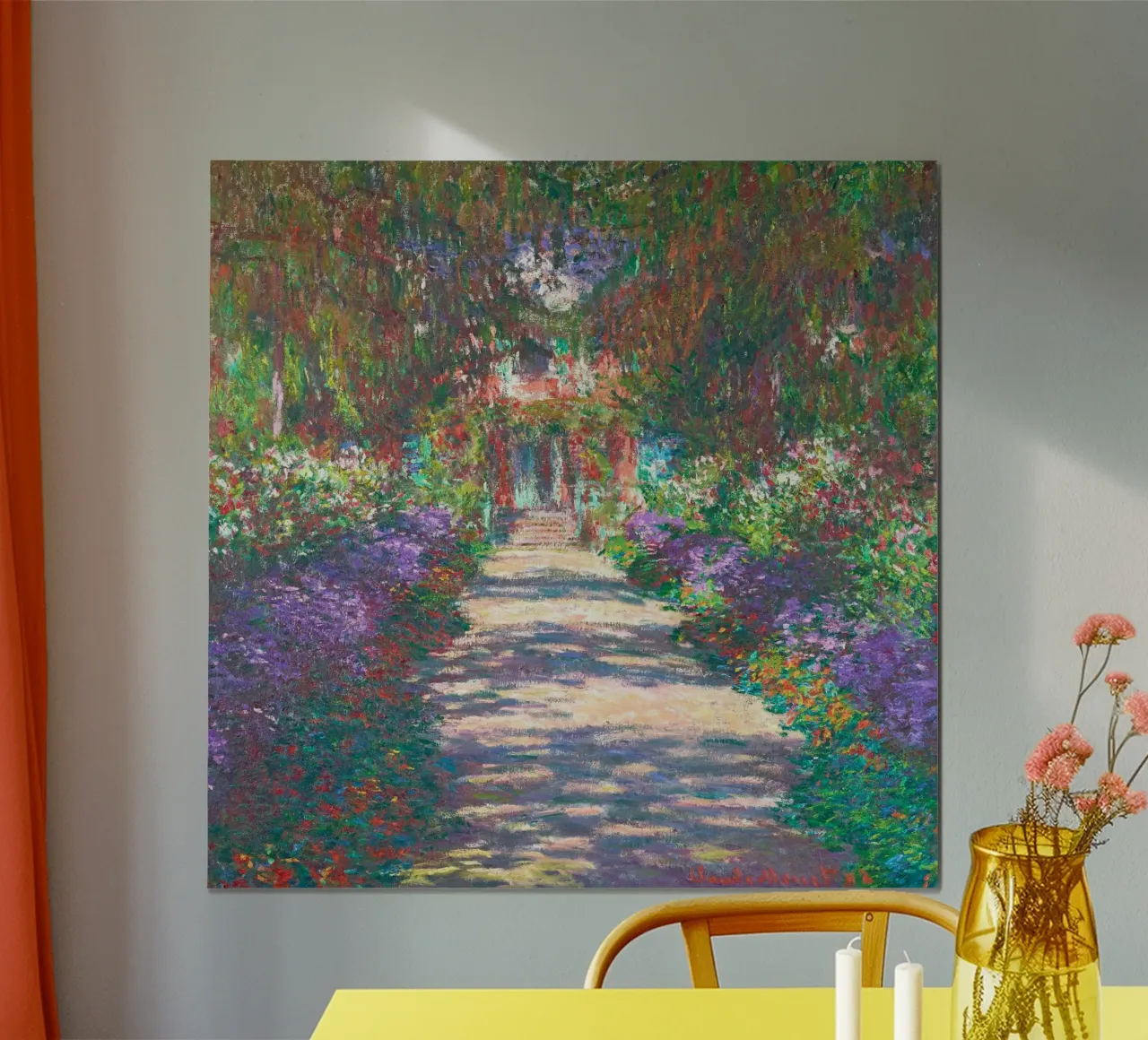 Allée de Claude Monet dans le jardin de Monet à Giverny poster de Monet Art Prints