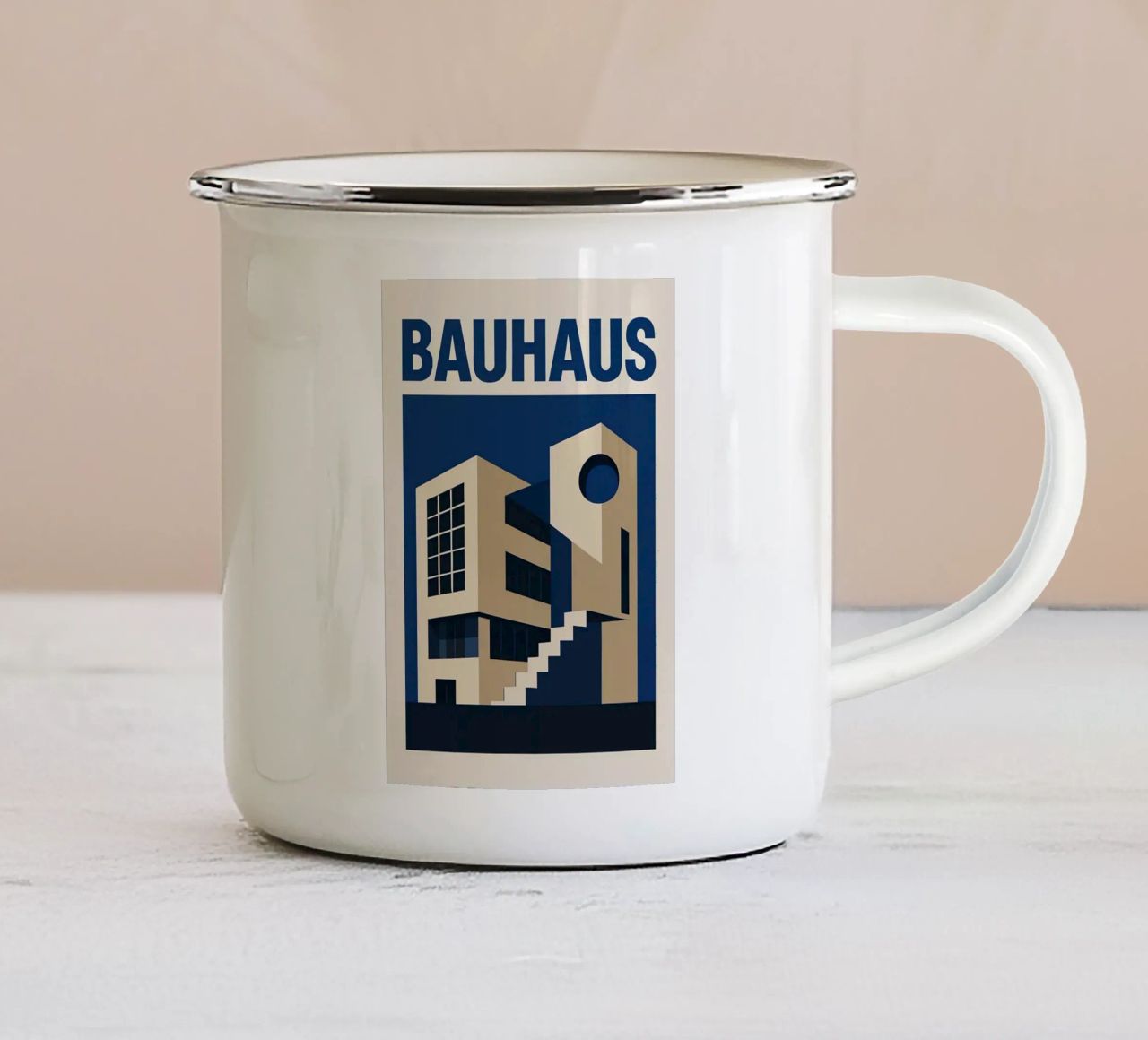 Bauhaus tazza in smalto da Brooke