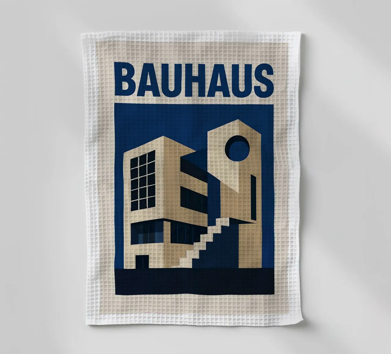 Bauhaus tea towel by Brooke