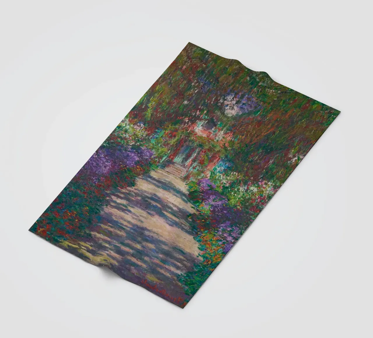 Il sentiero di Claude Monet nel Giardino di Monet a Giverny coperta in pile da Art History