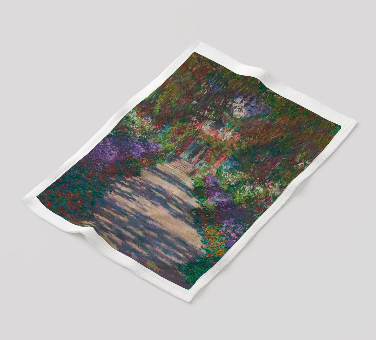 Il sentiero di Claude Monet nel Giardino di Monet a Giverny coperta in pile da Art History