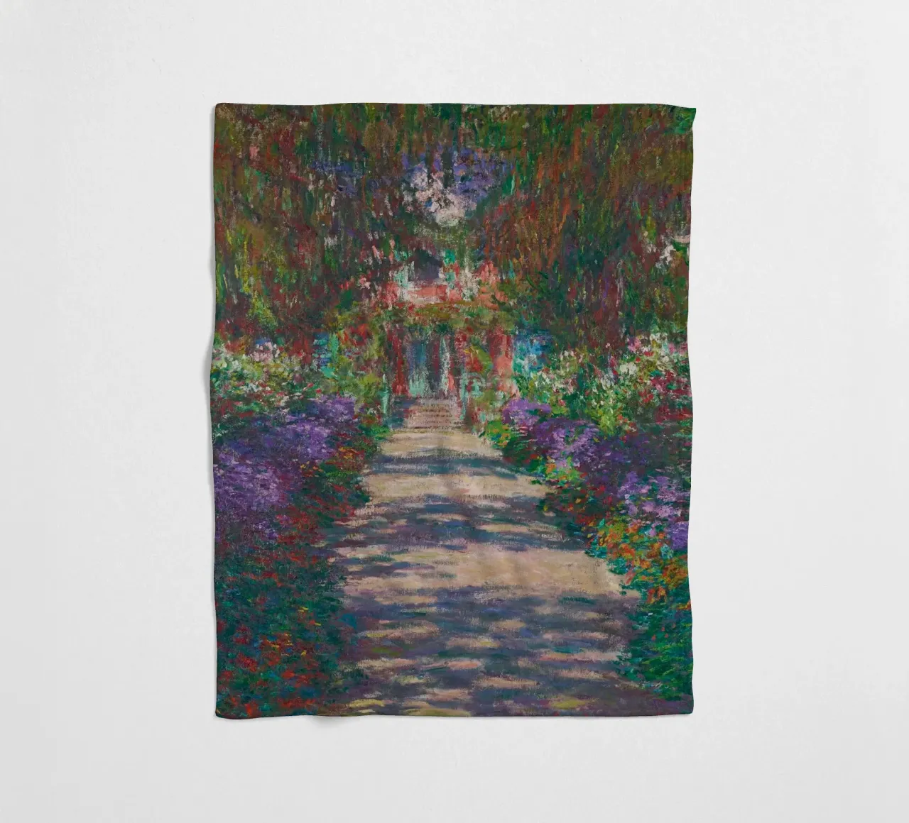 Il sentiero di Claude Monet nel Giardino di Monet a Giverny coperta in pile da Art History