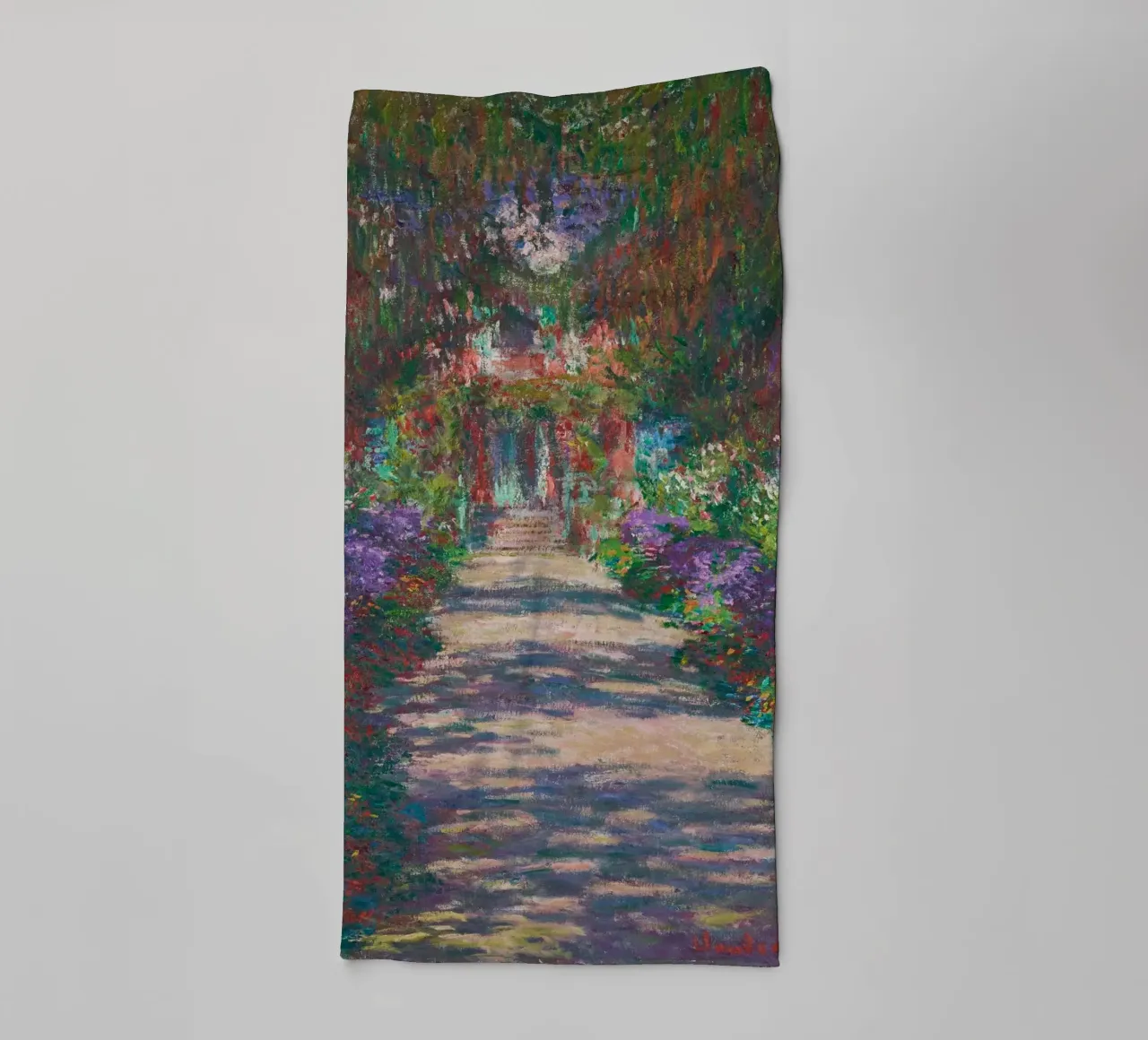 Claude Monet’s Pathway in Monet’s Garden at Giverny towel by Art History