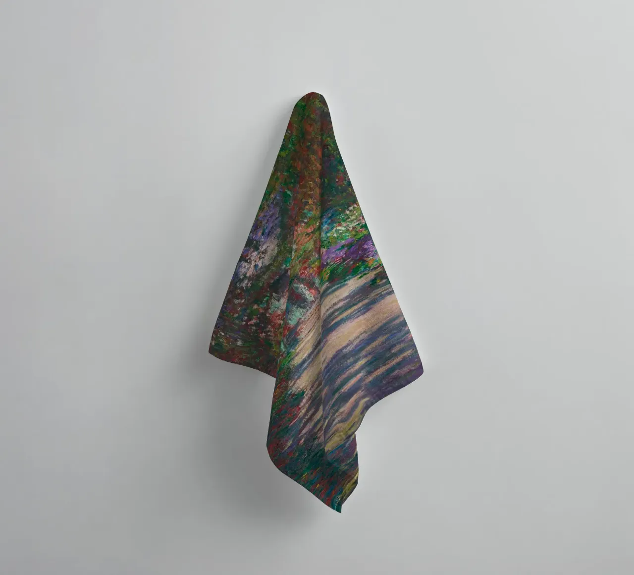 Claude Monet’s Pathway in Monet’s Garden at Giverny towel by Art History