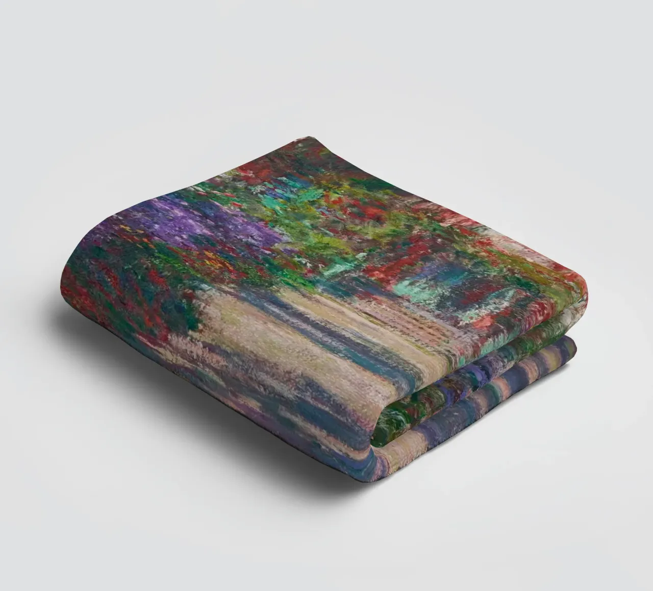 Claude Monet’s Pathway in Monet’s Garden at Giverny towel by Art History