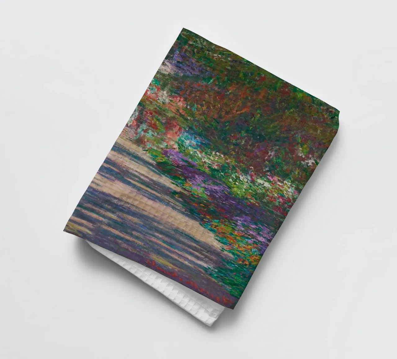 Allée de Claude Monet dans le jardin de Monet à Giverny torchon de Art History