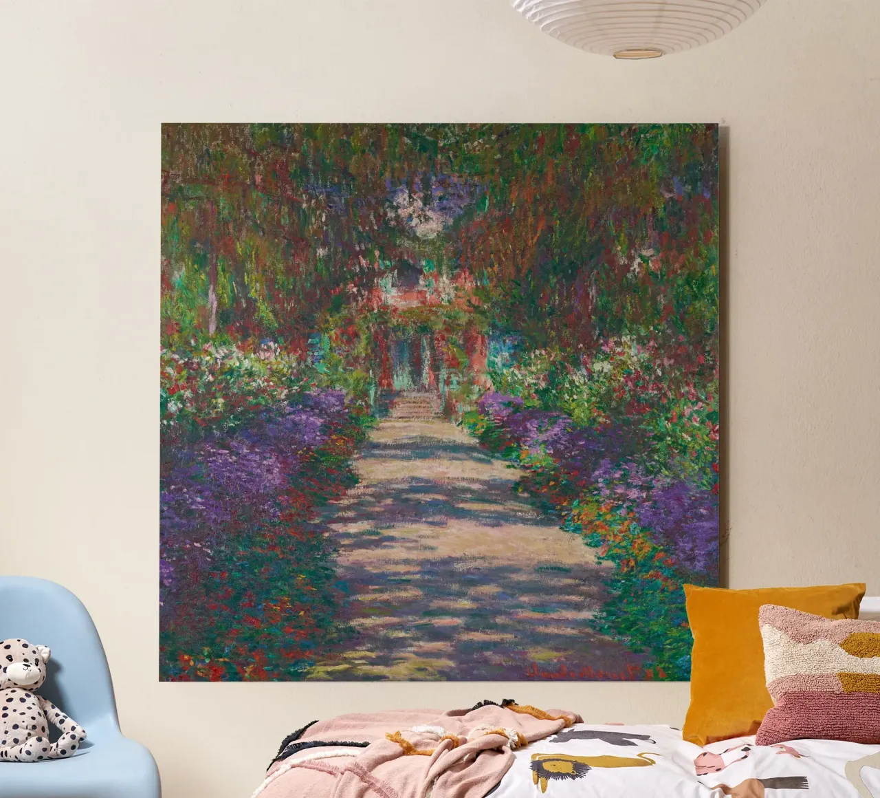 Il sentiero di Claude Monet nel Giardino di Monet a Giverny alluminio dibond da Art History