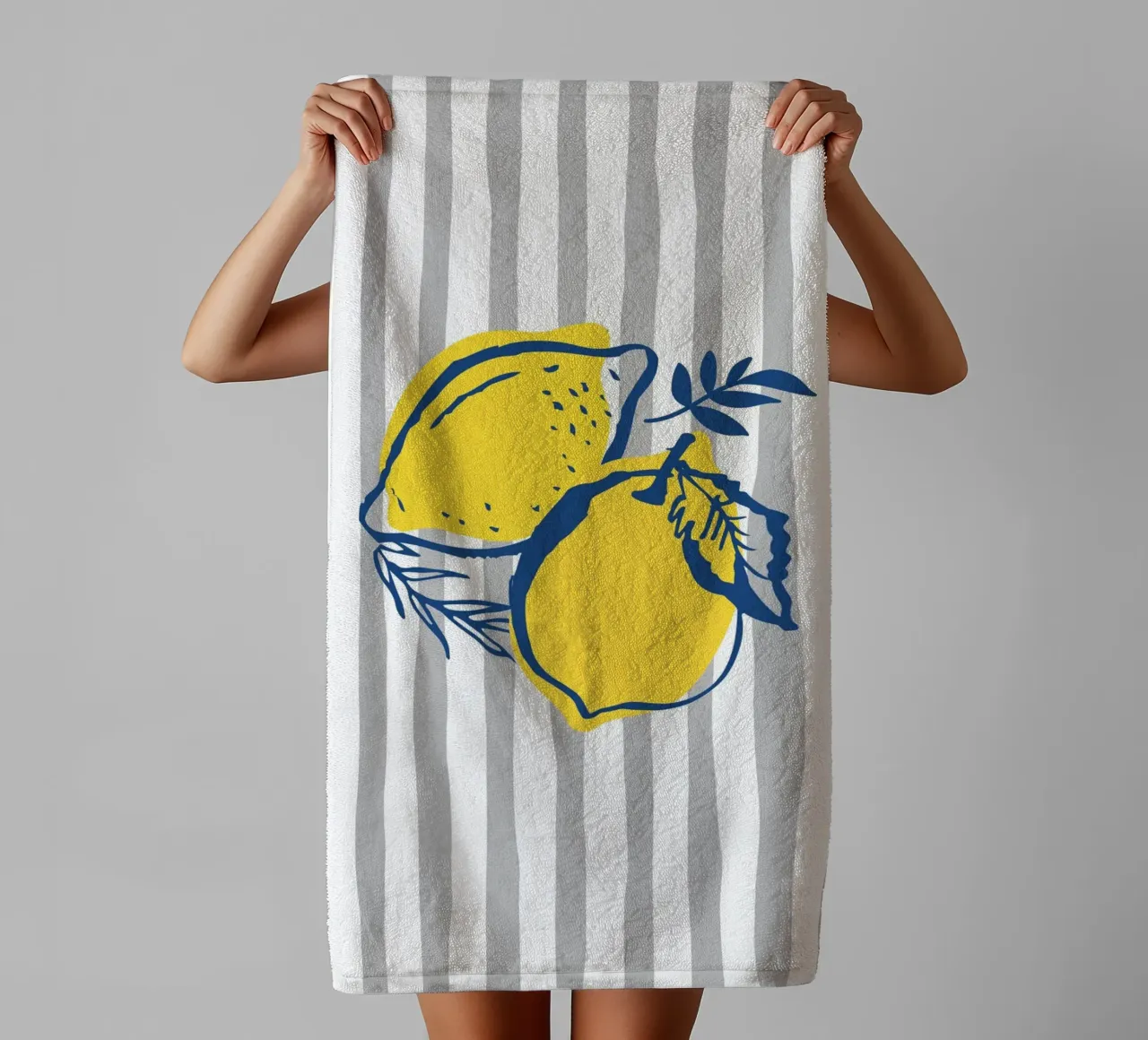 Lemons towel by IamHomeStudio