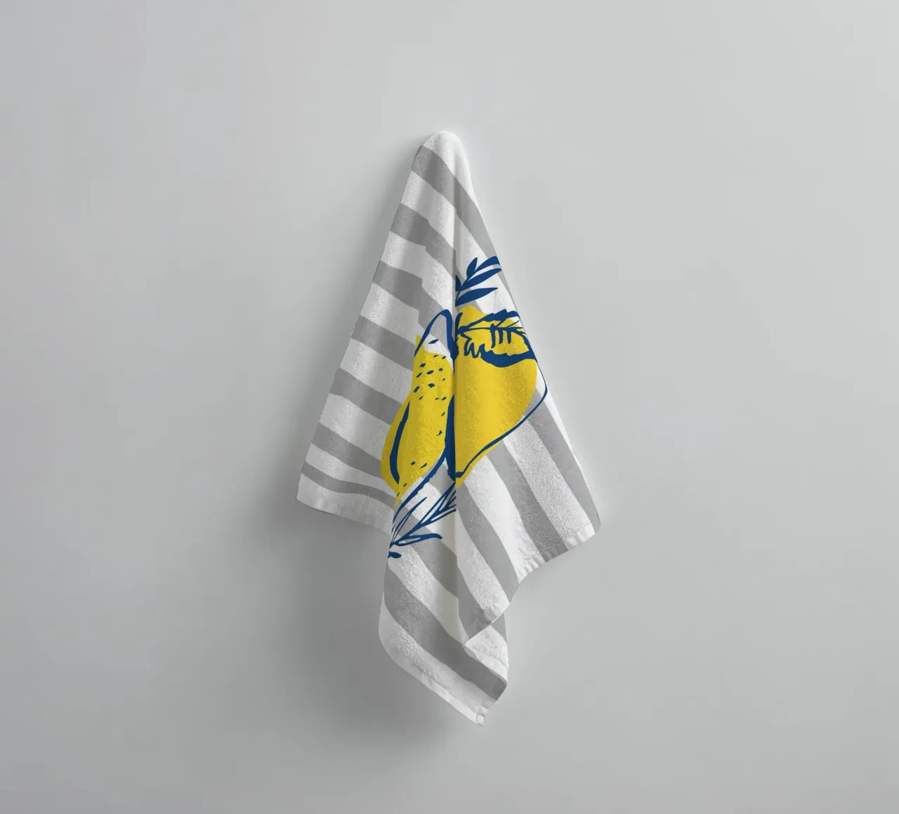 Lemons towel by IamHomeStudio