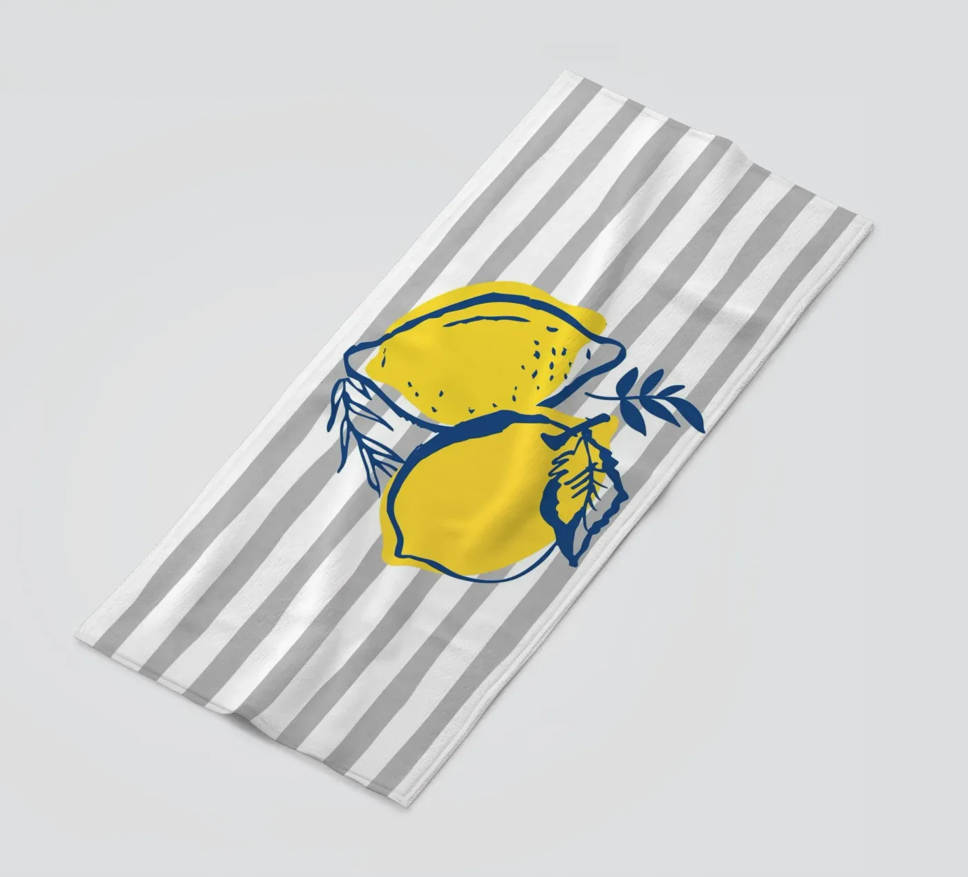 Citroenen strandhanddoek van IamHomeStudio