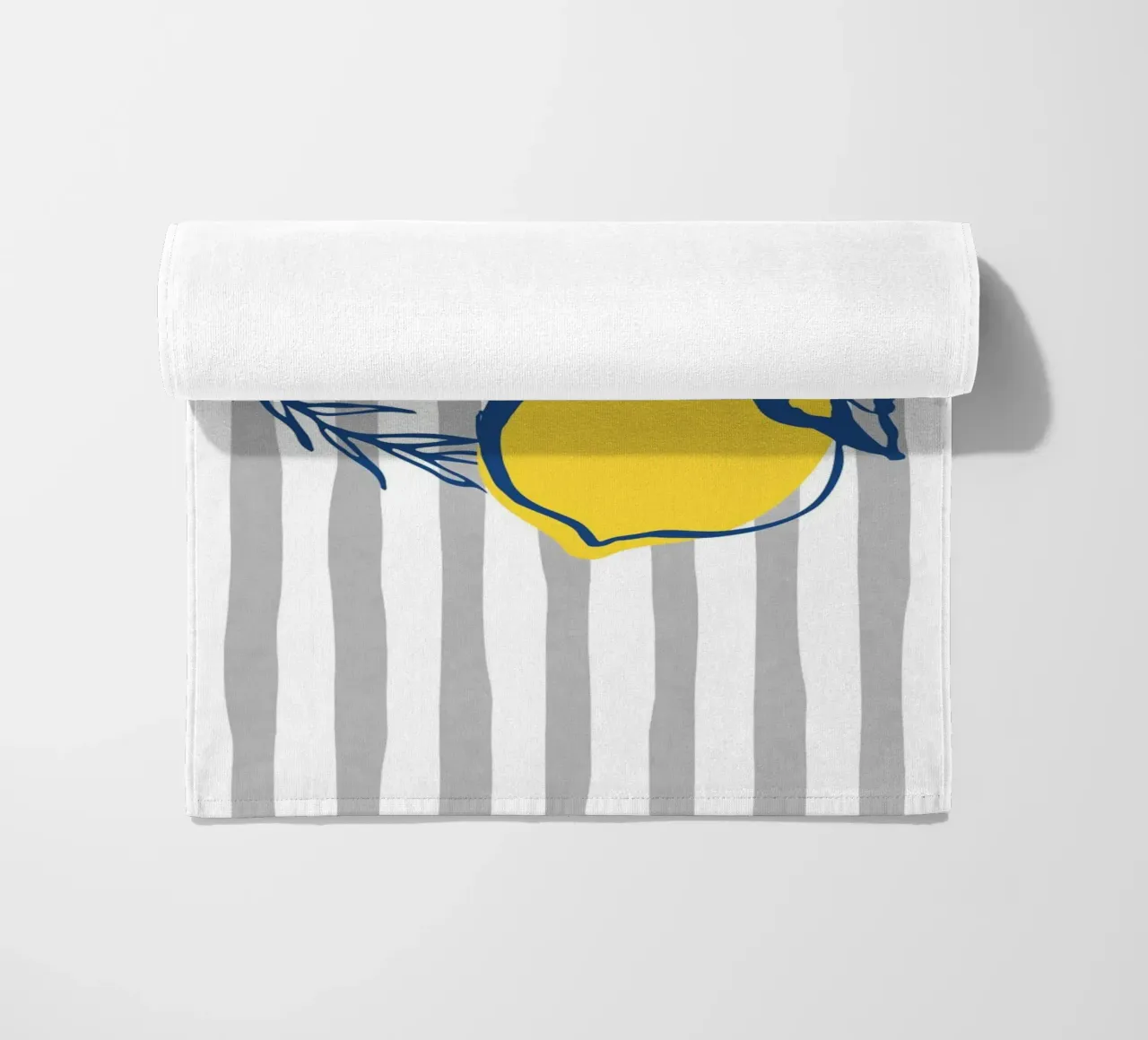 Lemons beach towel by IamHomeStudio