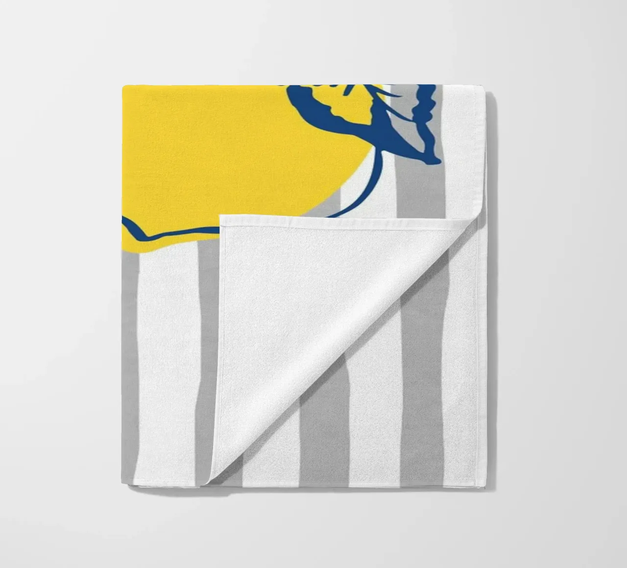Lemons beach towel by IamHomeStudio