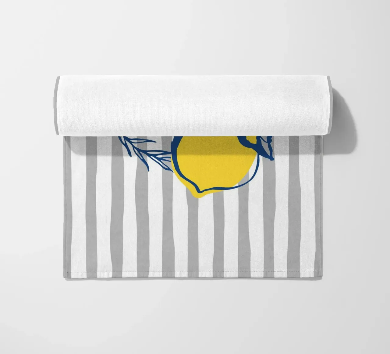 Lemons beach towel by IamHomeStudio
