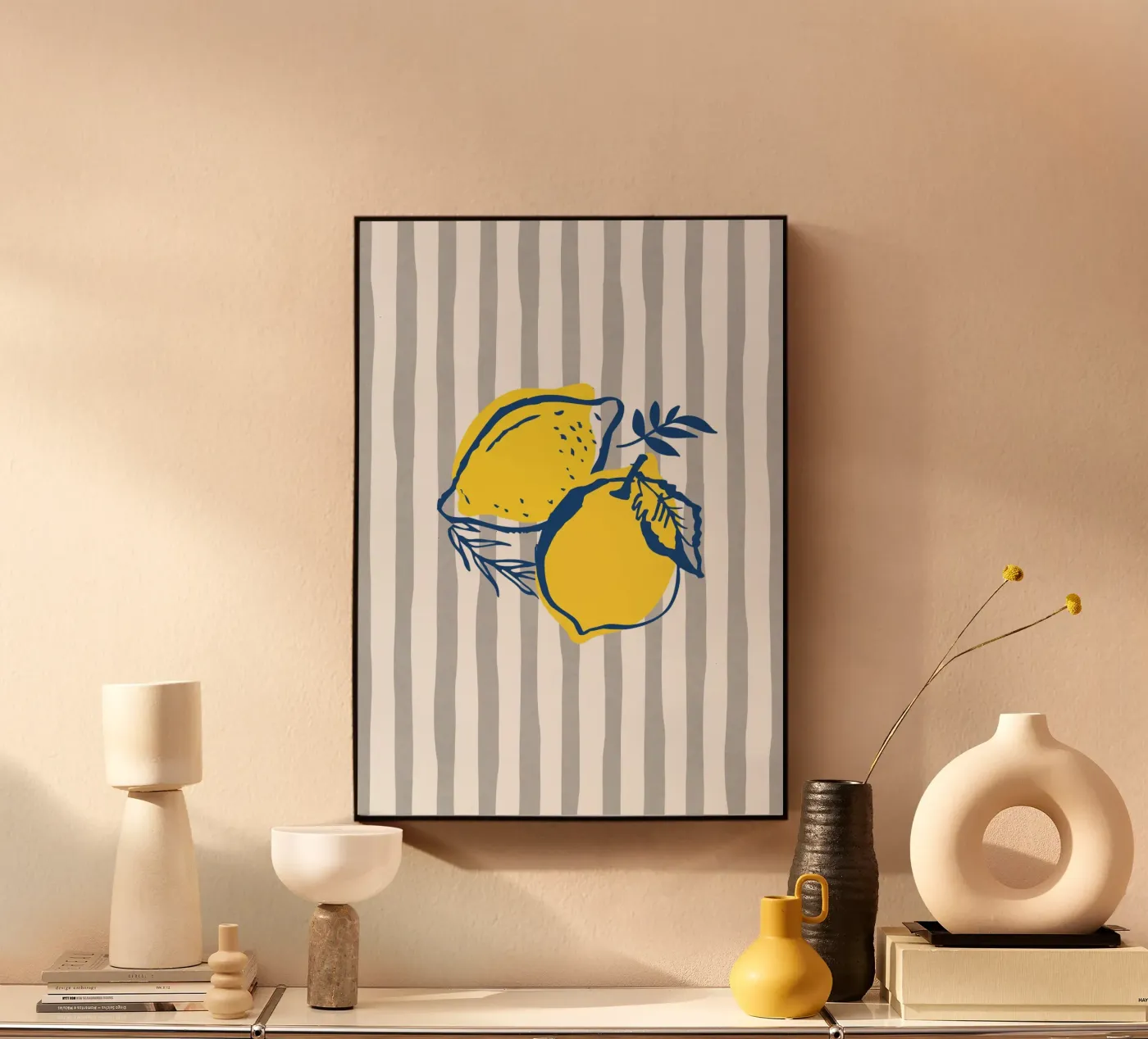 Citroenen acryl van IamHomeStudio
