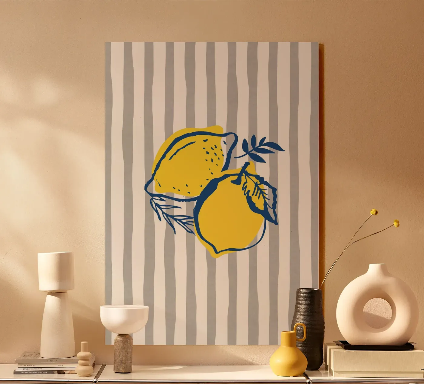 Citroenen acryl van IamHomeStudio