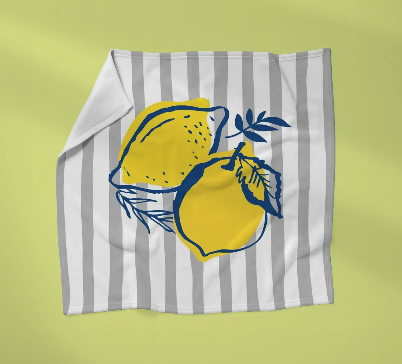 Lemons fleece blanket by IamHomeStudio