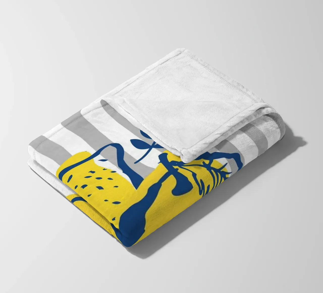 Lemons fleece blanket by IamHomeStudio