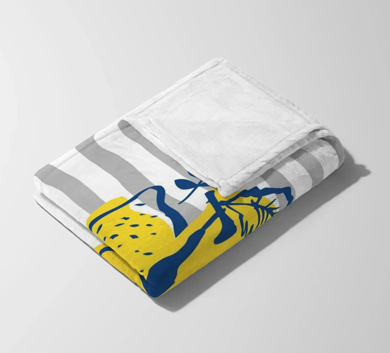 Lemons fleece blanket by IamHomeStudio