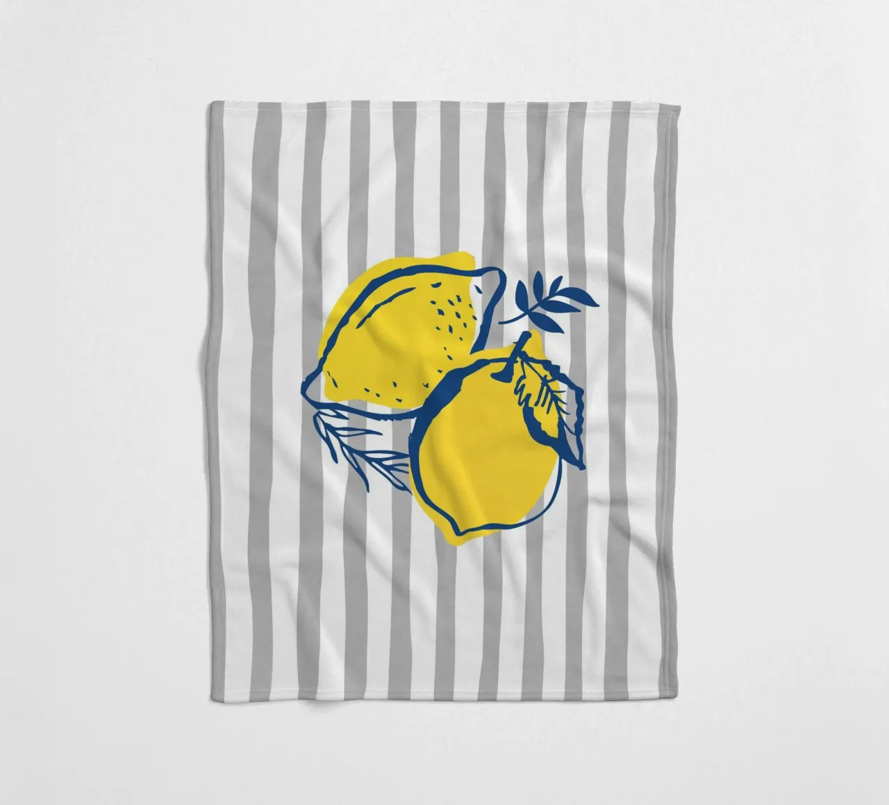 Lemons fleece blanket by IamHomeStudio