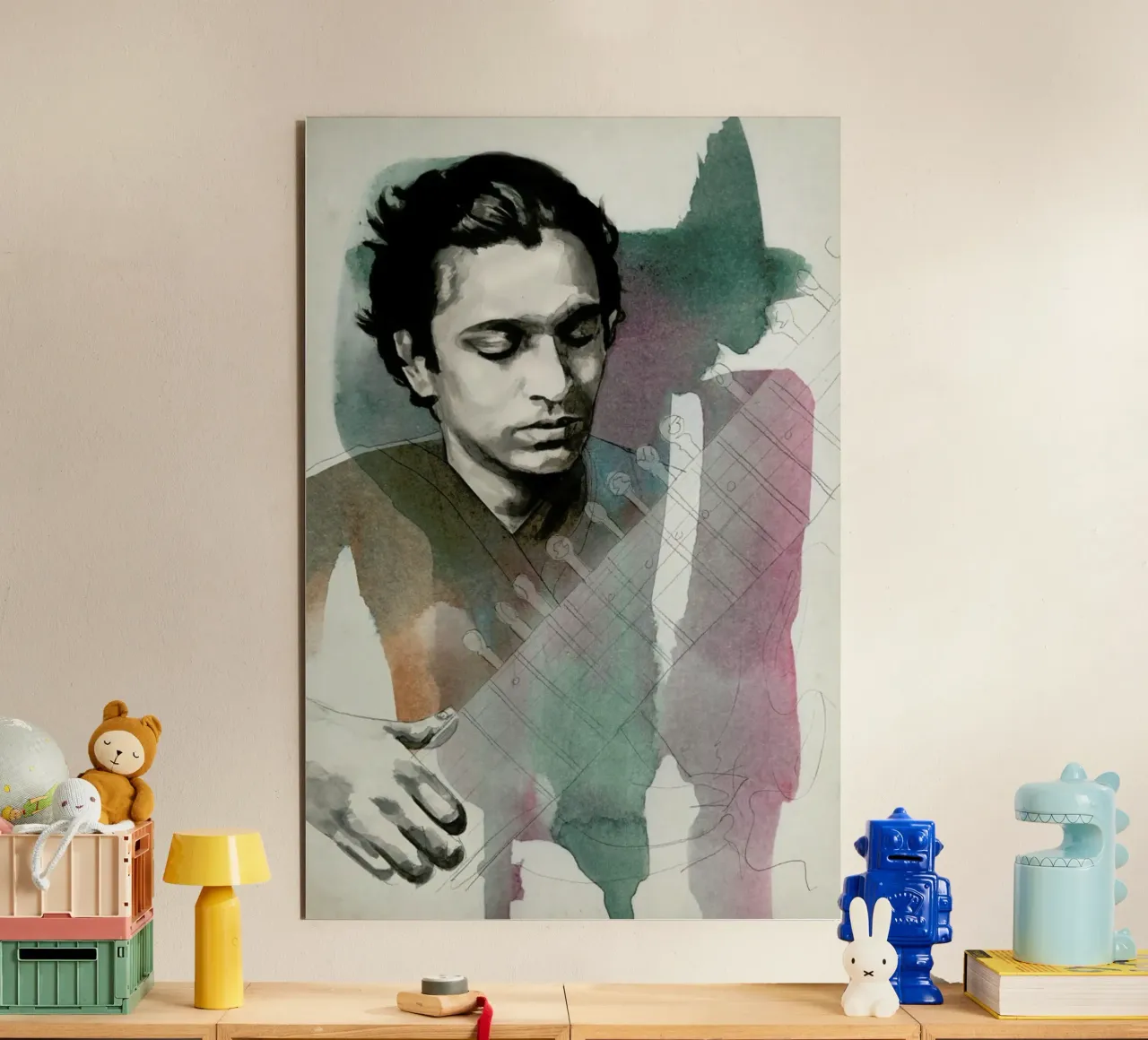 Ravi Shankar alluminio dibond da David Diehl