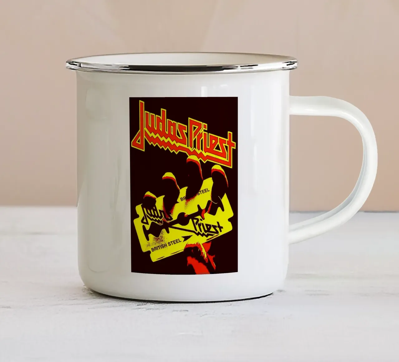 Judas Priest Band Art tazza in smalto da vanhesling