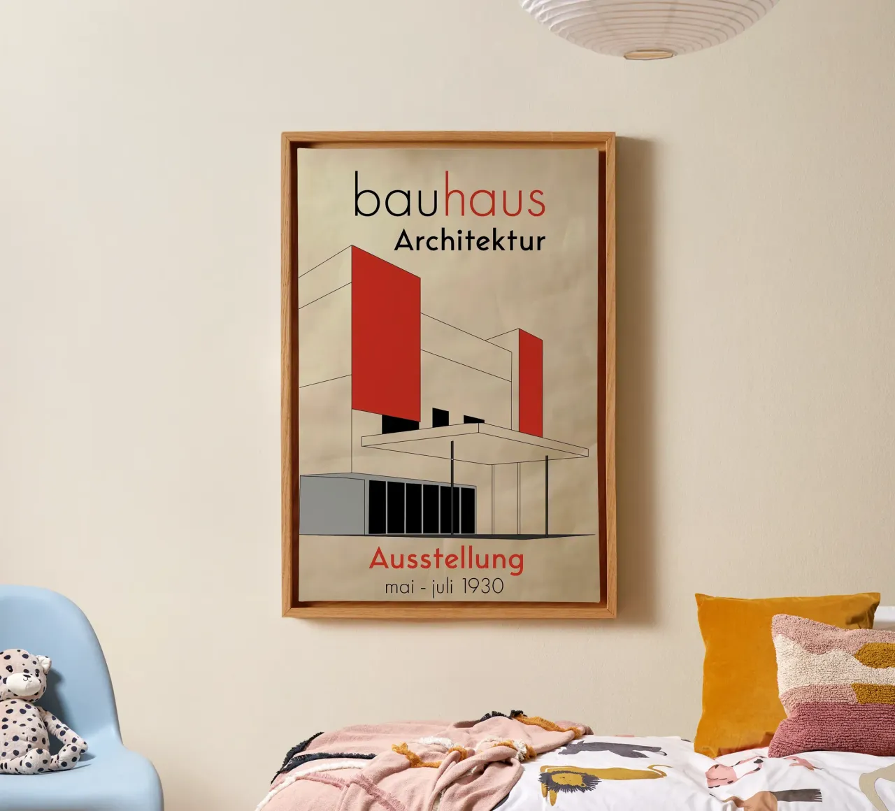 Bauhaus canvas met Baklijst van Brooke