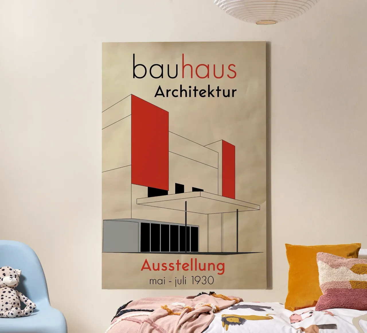 Bauhaus canvas met Baklijst van Brooke