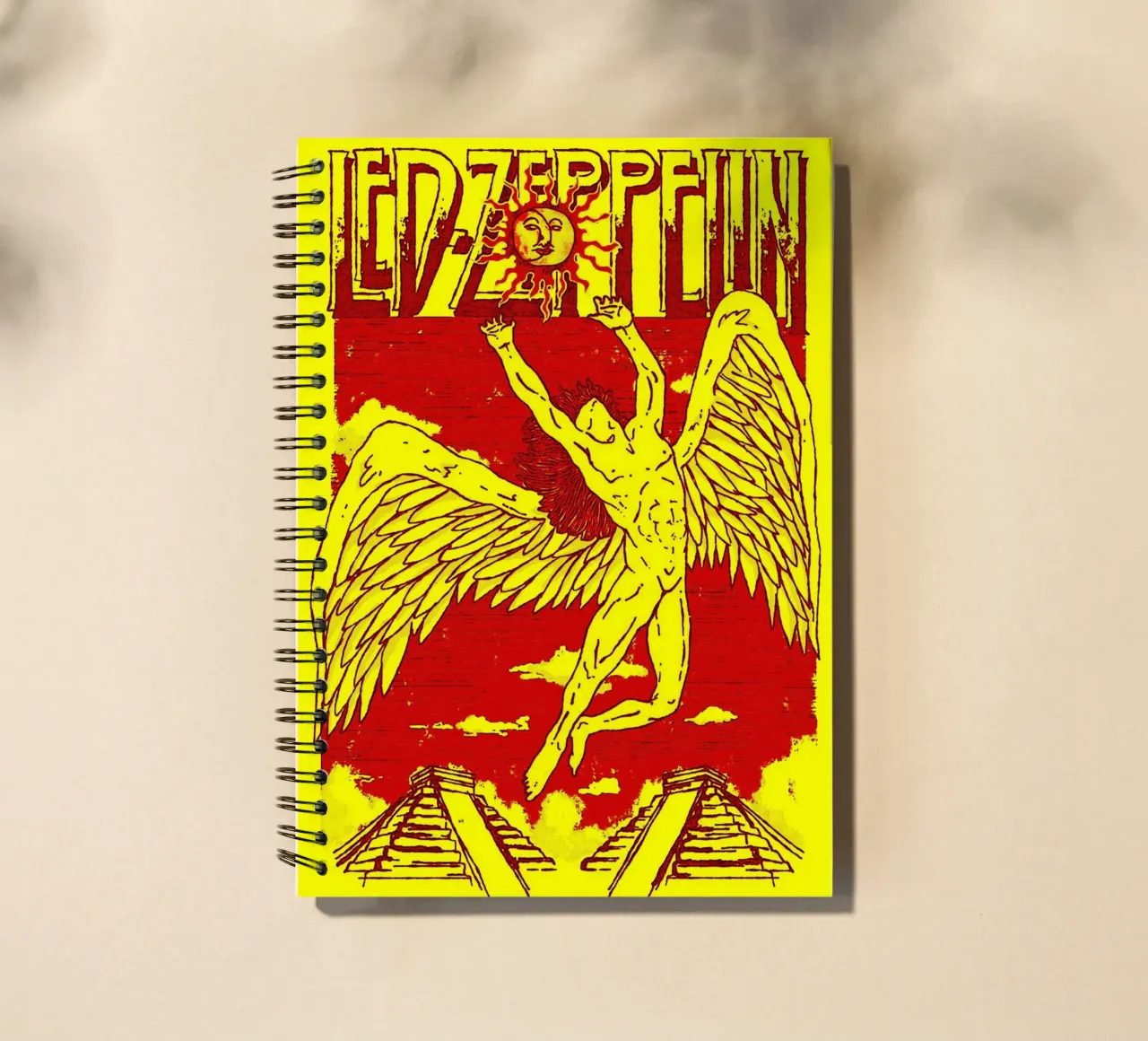 Led Zeppelin Band Art spiral notebook by vanhesling