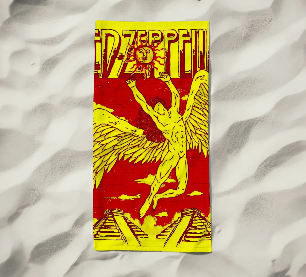 Led Zeppelin Band Art telo mare da vanhesling