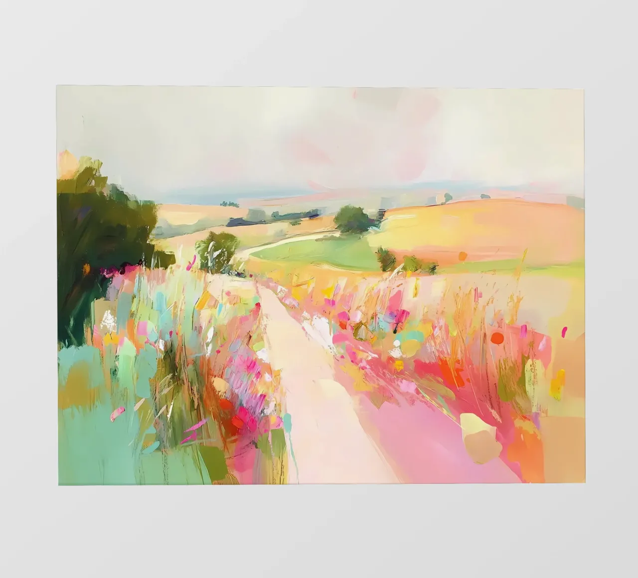 Paese Paesaggio colorato telo in pvc da IamHomeStudio