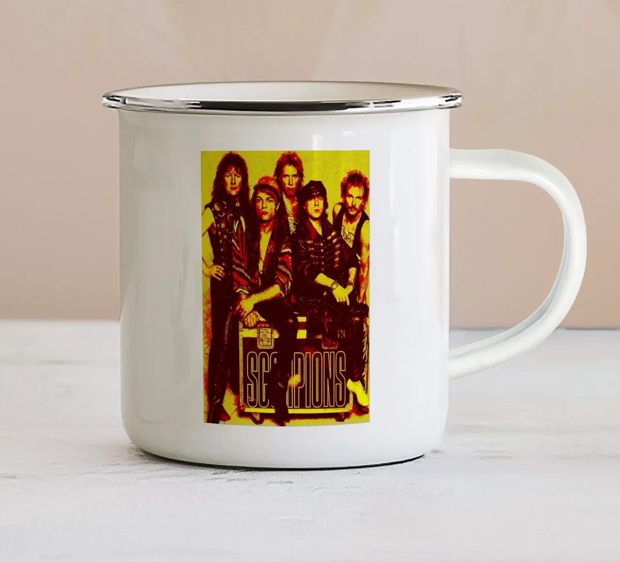Scorpions Band Art tazza in smalto da vanhesling