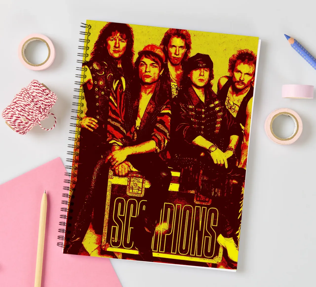 Scorpions Band Art spiral notebook by vanhesling