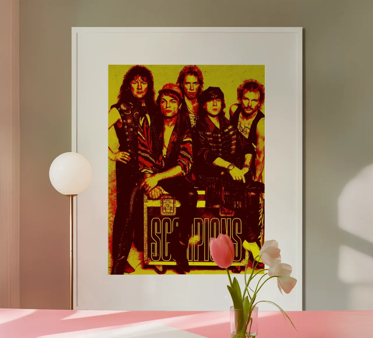 Scorpions Band Art carta hahnemühle da vanhesling
