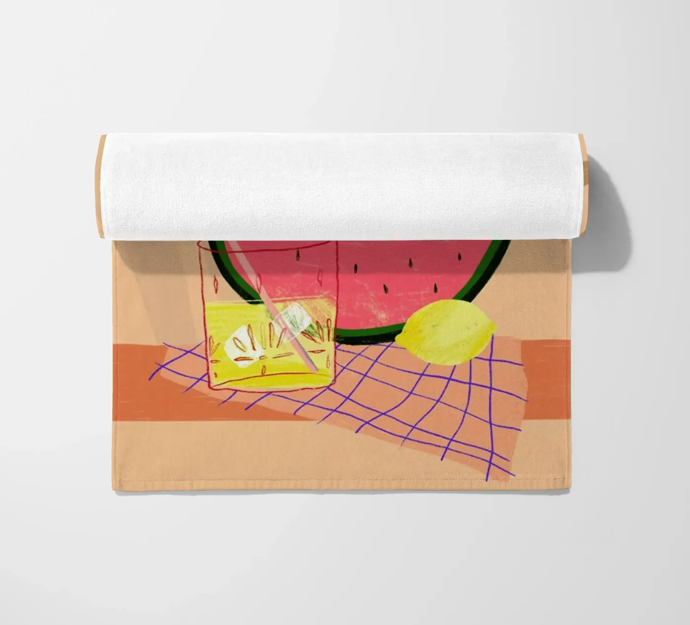 Melonade strandhanddoek van Pure