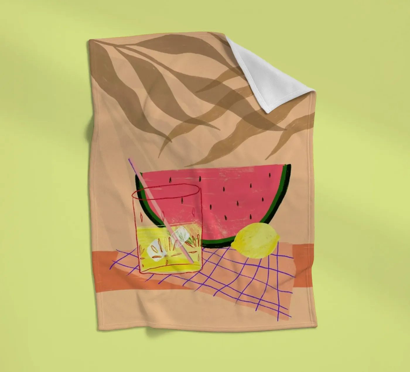 Melonade fleecedeken van Pure