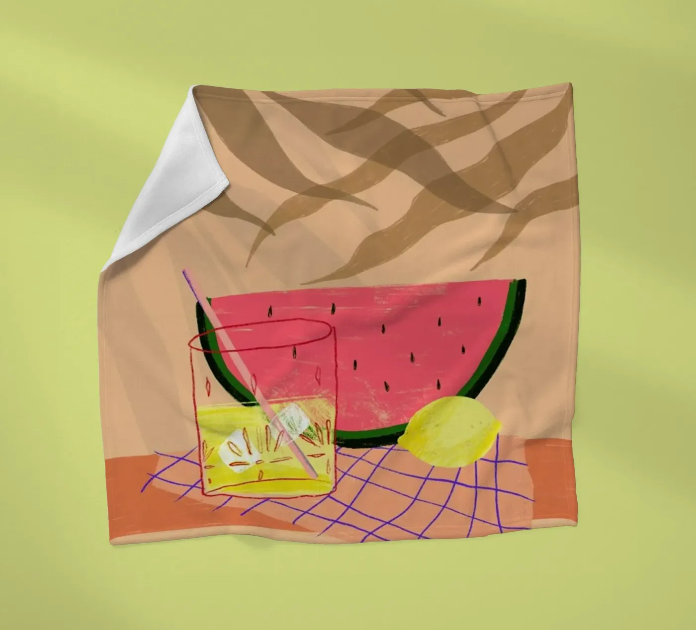 Melonade fleecedeken van Pure