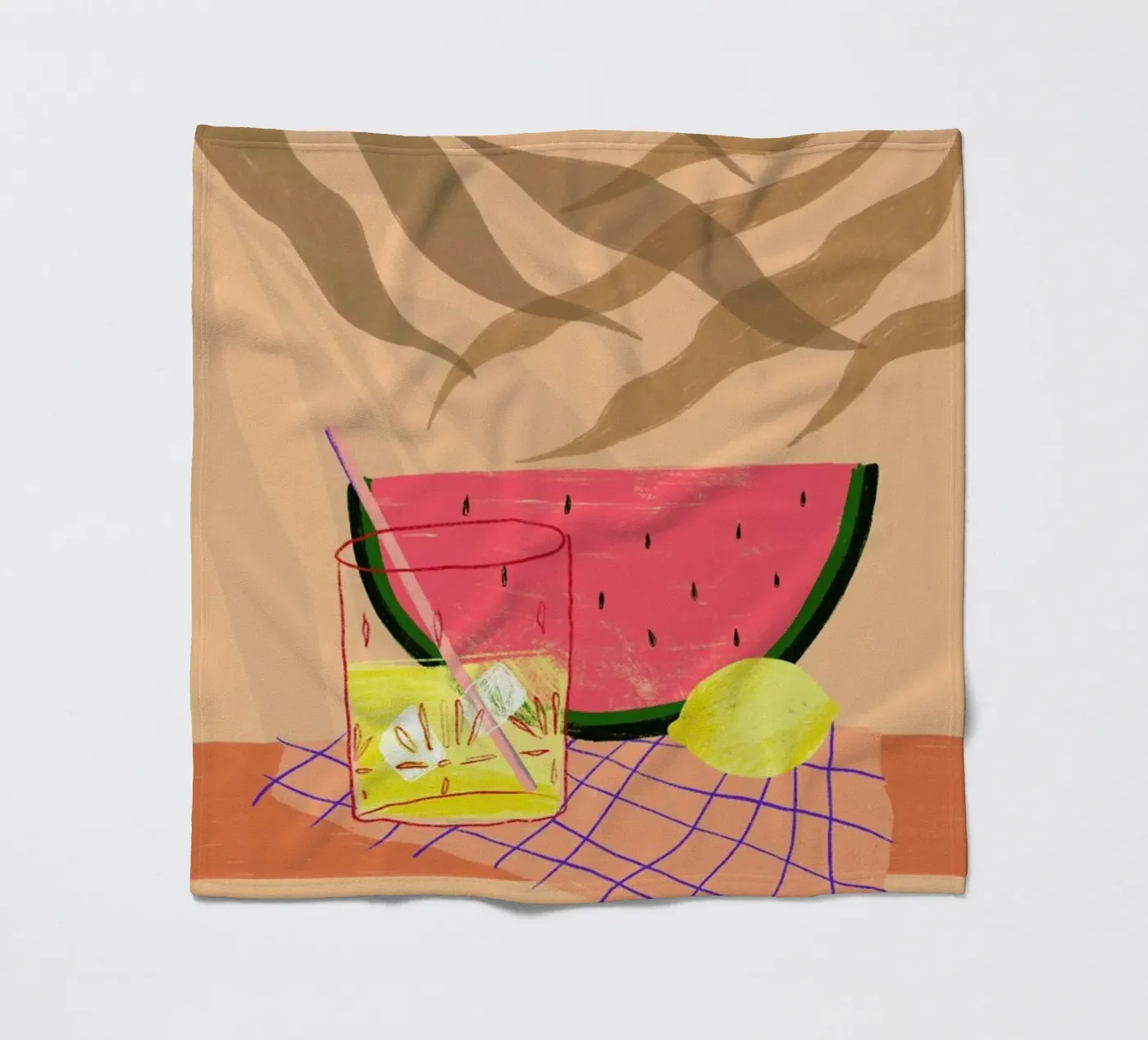 Melonade fleecedeken van Pure
