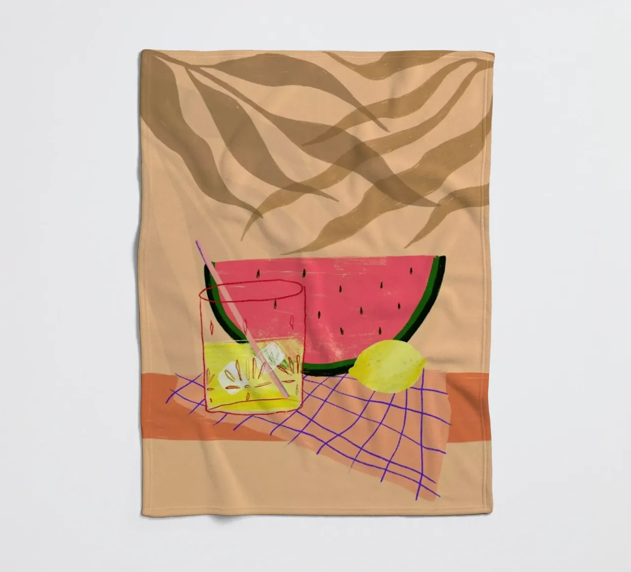 Melonade fleecedeken van Pure