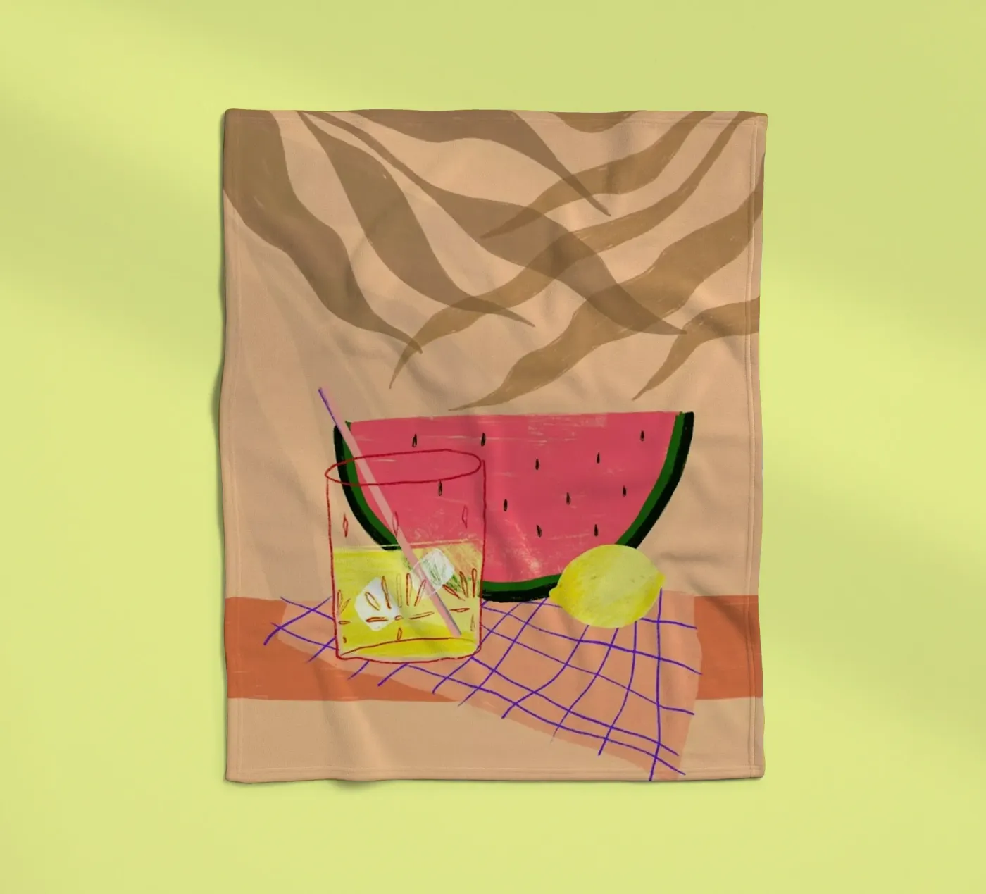 Melonade Fleecedecke von Pure