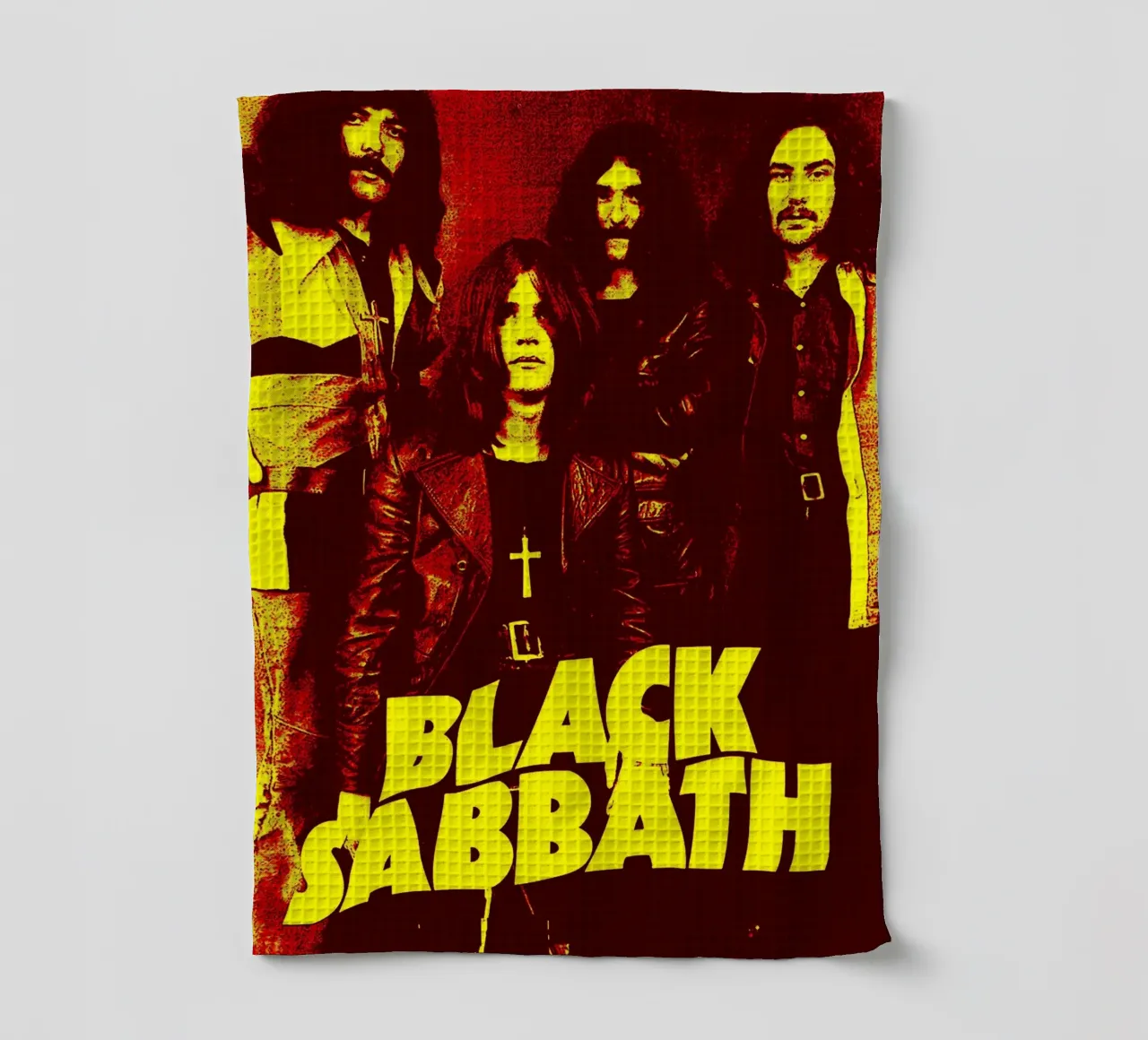 Black Sabbath Band Art tea towel by vanhesling