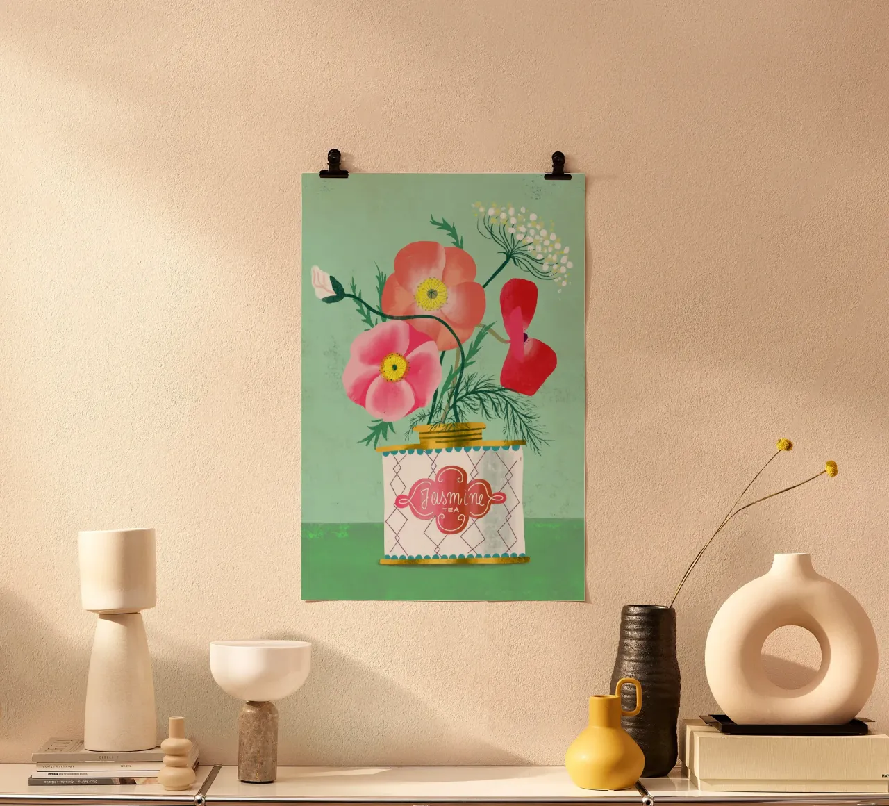 Papaveri nel tè al gelsomino poster da MiraParadies