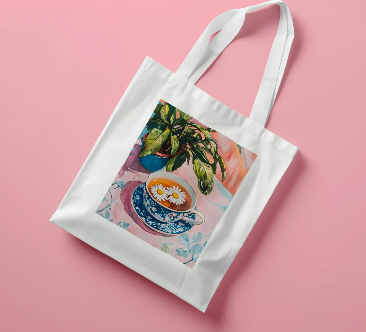 Daisy Tea tote bag by IamHomeStudio