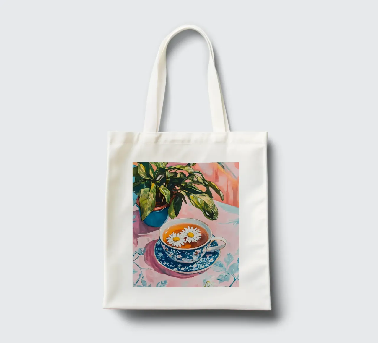 Daisy Tea tote bag by IamHomeStudio