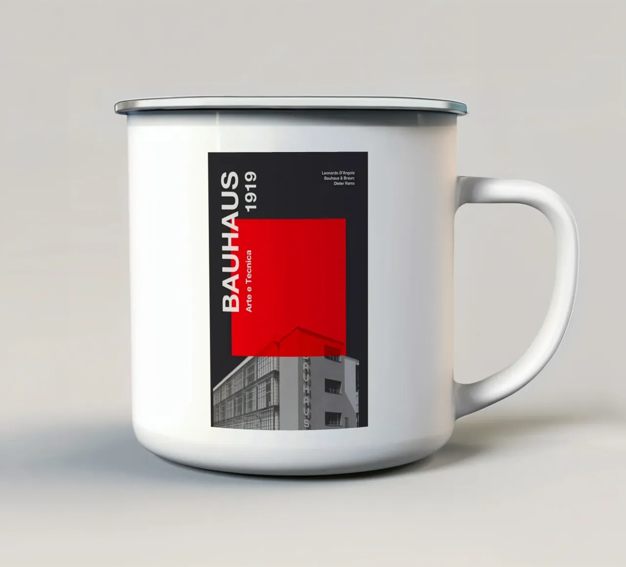 Bauhaus tazza in smalto da Brooke