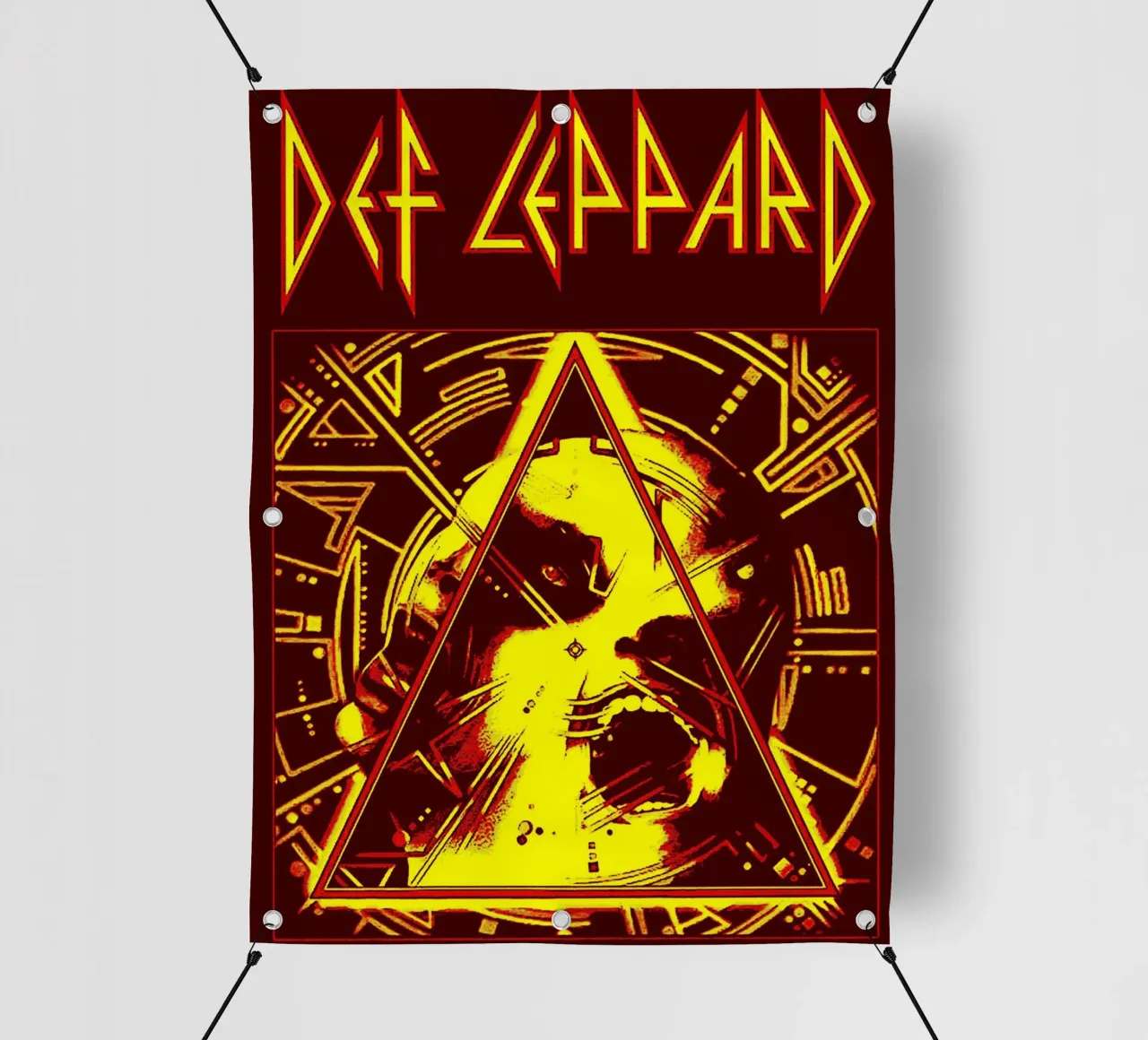 Def Leppard Band Art telo in pvc da vanhesling